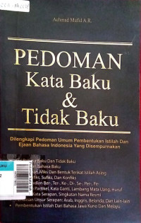 Pedoman kata baku dan tidak baku