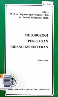 Metodologi penelitian bidang kedokteran cetakan 3