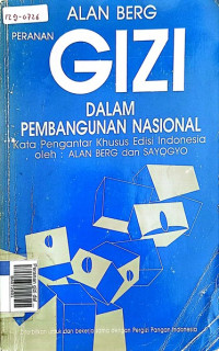 Peranan gizi dalam pembangunan nasional