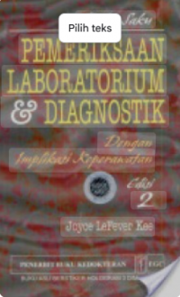 Buku Saku : Pedoman Pemeriksaan Laboratorium & Diagnostik