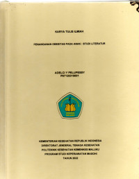 Image of PENANGANAN OBESITAS PADA ANAK : STUDI LITERATUR