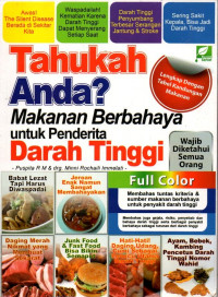 Tahukah Anda ? Makanan Berbahaya untuk penderita Darah Tinggi
