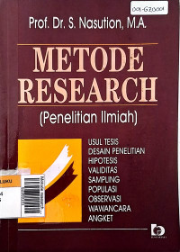 Metode research (penelitian ilmiah)