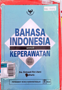 Bahasa indonesia untuk keperawatan