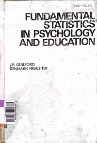 Fundamental statistics in psychology and education