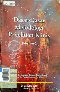 Dasar-dasar metodologi penelitian klinis