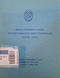 Buku pedoman kader tentang gaky