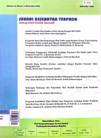 Integrated health journal = jurnal kesehatan terpadu