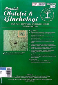 Journal of obstetrics & gynecology science = majalah obstetri & ginekologi Vol. 30 2 Agustius 2022