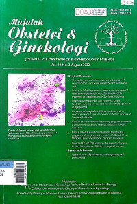 Journal of obstetrics & gynecology science = majalah obstetri & ginekologi Vol. 30 No. 3 Desember 2022