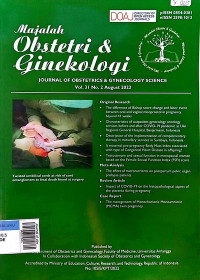 Journal of obstetrics & gynecology science = majalah obstetri & ginekologi Vol. 31 No. 2 Agustus 2023