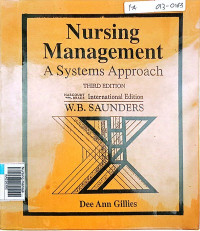 Nursing manajement (A system approch) tried. Ed