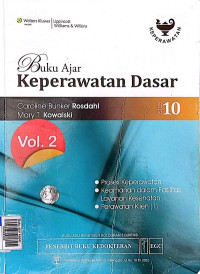 Buku ajar keperawatan dasar vol. 2 e/10 (bks)