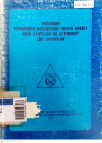 Ped. pemb pencapaian angka kredit bagi penyuluh KB di tingkat ???