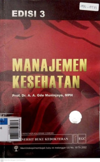 manajemen kesehatan edisi 3