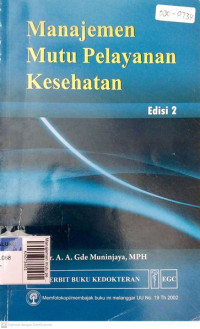 Manajemen mutu pelayanan kesehatan E/2