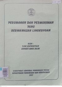 Perumahan dan pemukiman yang berwawasa lingkungan