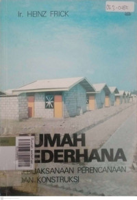 Rumah sederhana (kebijaksanaan peencanaan & kontruksi)