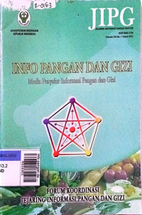 Info pangan dan gizi ; media penyalur informasi pangan dan gizi.