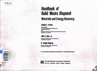 Handbook of solid waste disposal materials & energy recovery