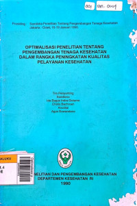 Optimalisasi penelitian tentang pengembangan tenaga kesehatan