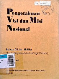 Pengetahuan visi & misi nasional