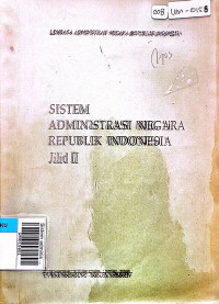 Sistem administrasi negara RI jilid II