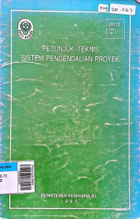 Petunjuk teknis sistem pengendalian proyek