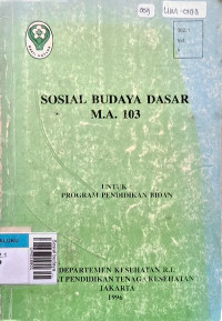 Sosial budaya dasar M. A 103