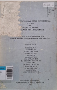 Prosedure penyusunan sisitem instruksional dan lan pelajaran mata ajaran kimia lingkungan