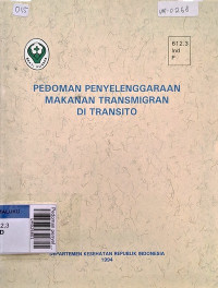 Pedoman penyelenggaraan makanan transmigran di transito